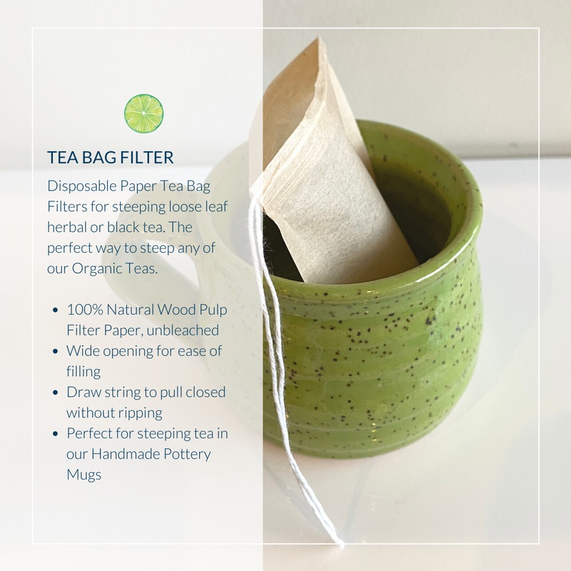 Tea Bag Filters Set of 10 The Blending Bar Aromatherapy