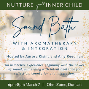 Sound Bath with Aromatherapy, Yoga & Integration at OHM ZOME in Duncan